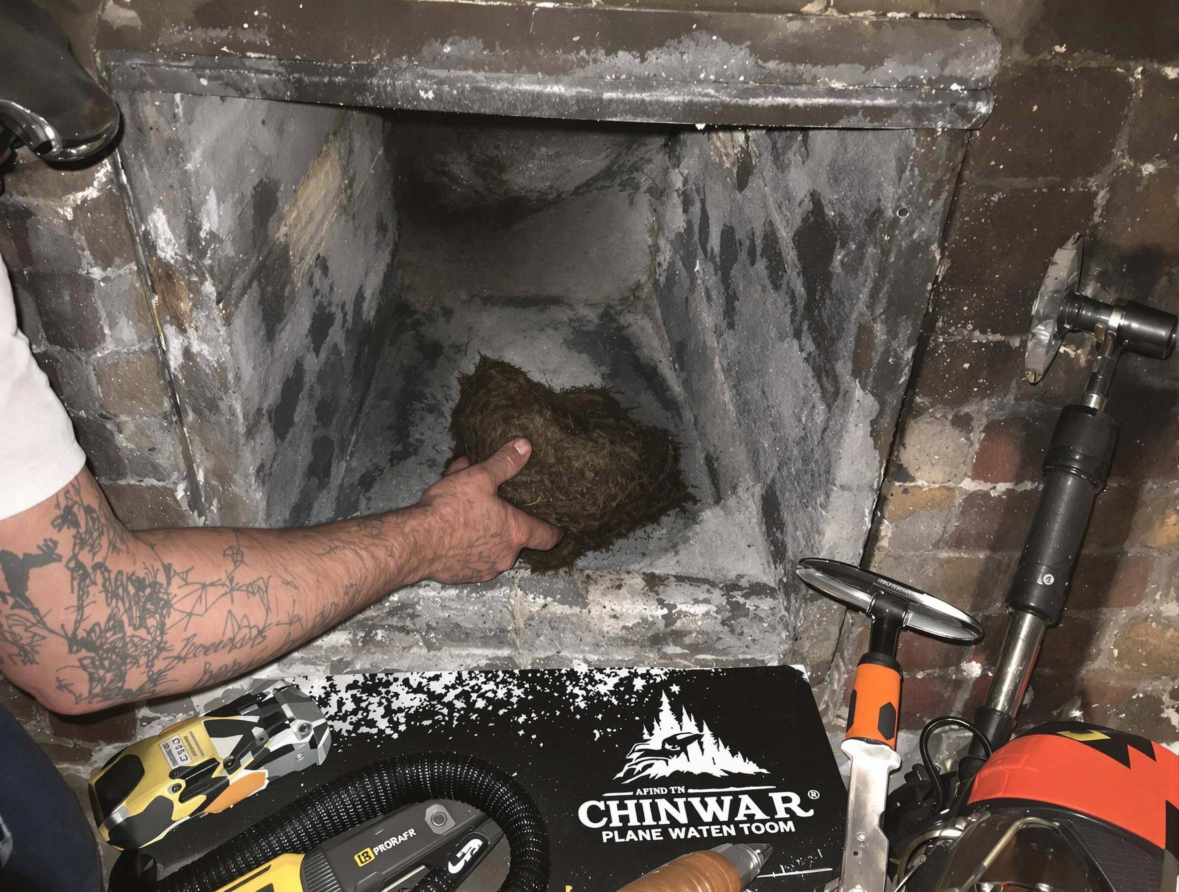 Mead Chimney Sweep safely removing debris and screening chimney in Mead, CO