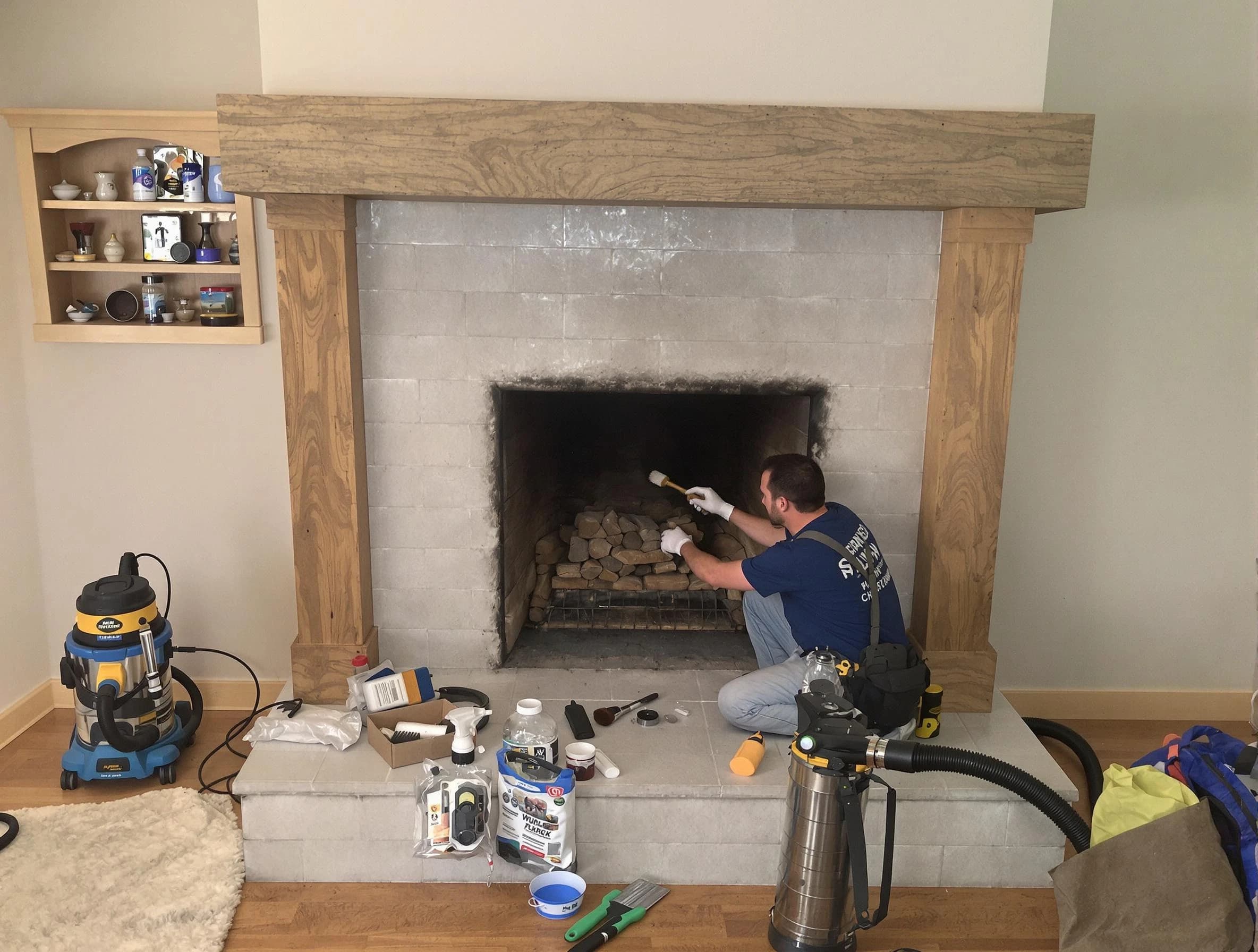 Detailed creosote removal process by Mead Chimney Sweep in Mead, CO
