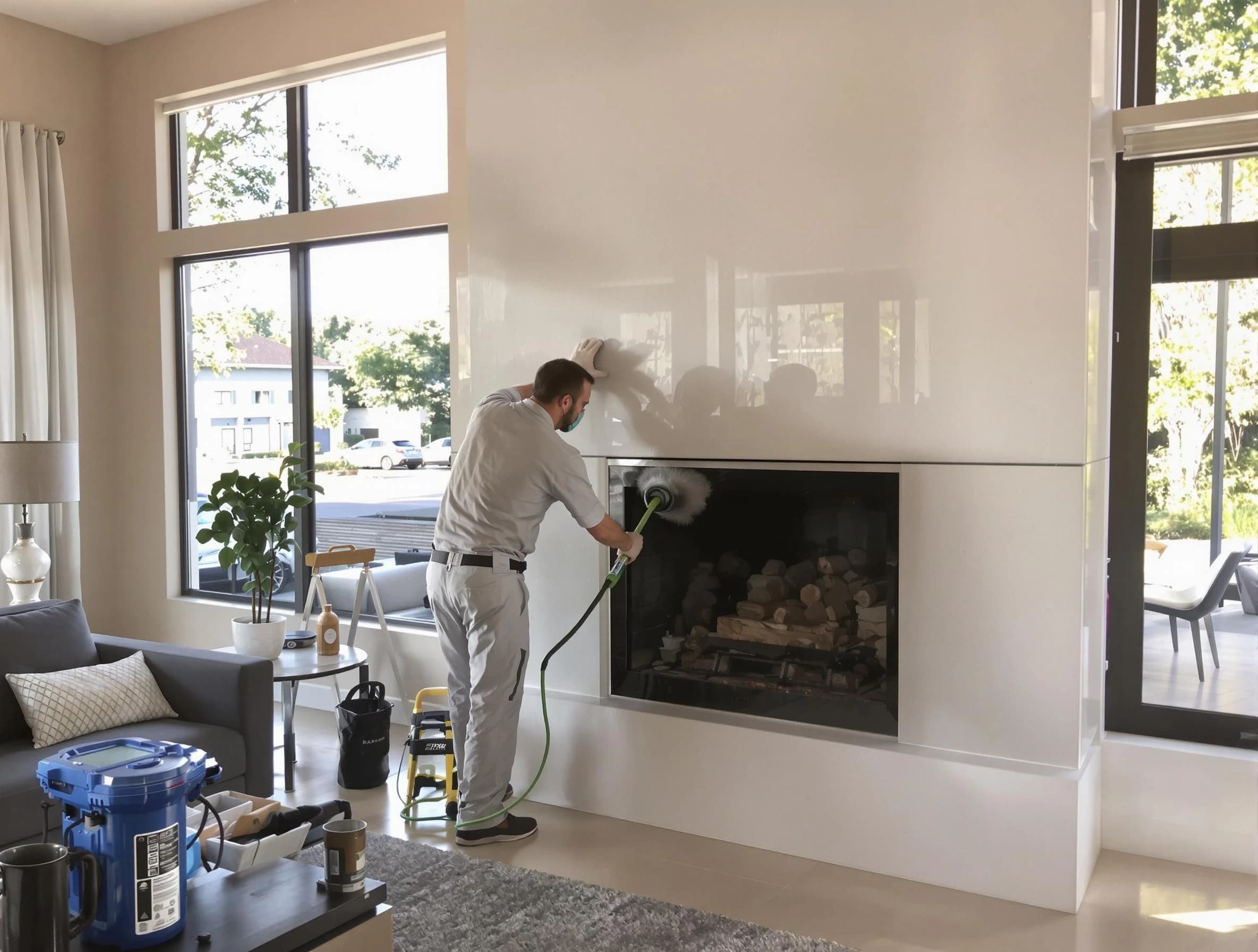 Mead Chimney Sweep performing thorough soot removal in Mead, CO