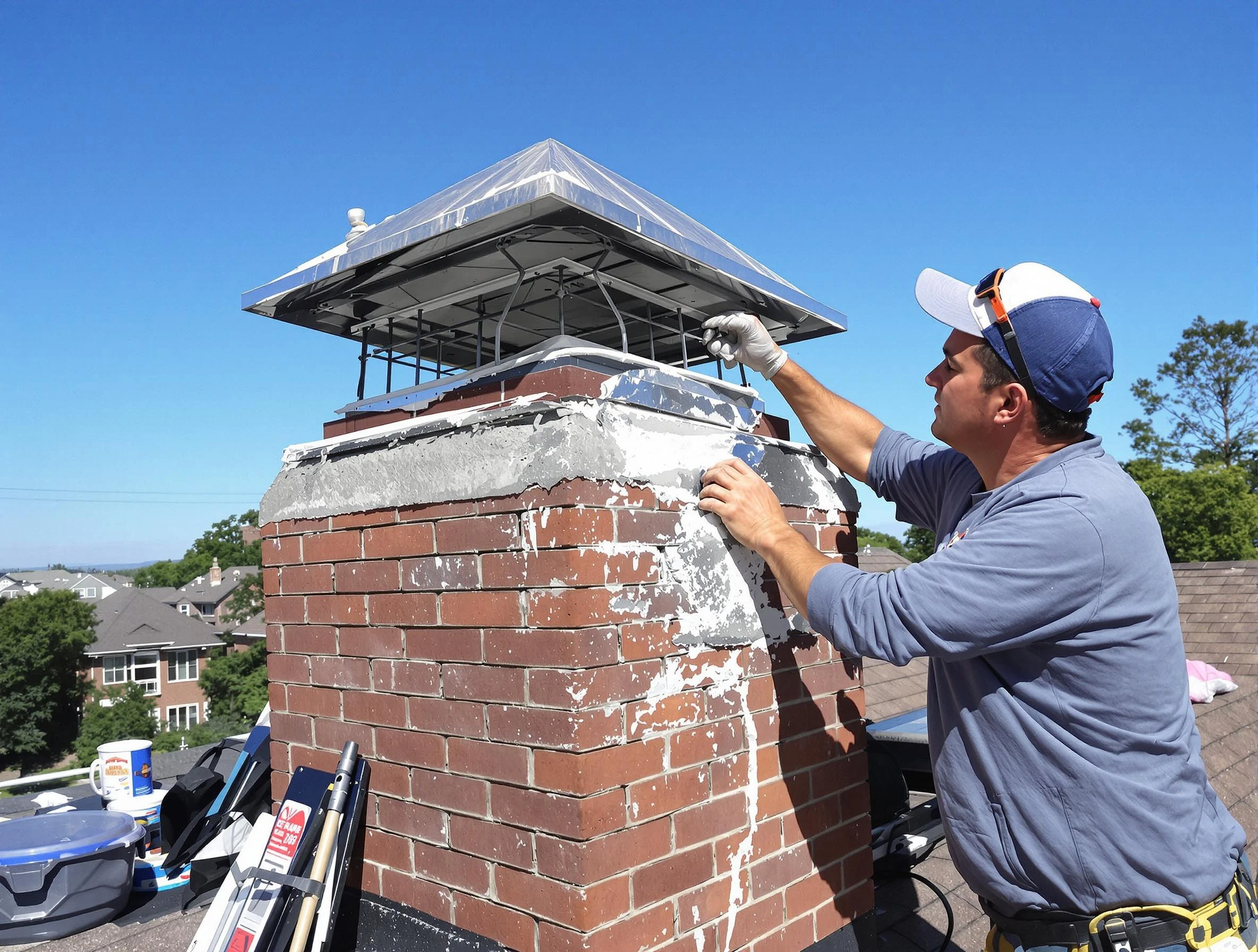 Chimney Crown Services service in Mead, CO