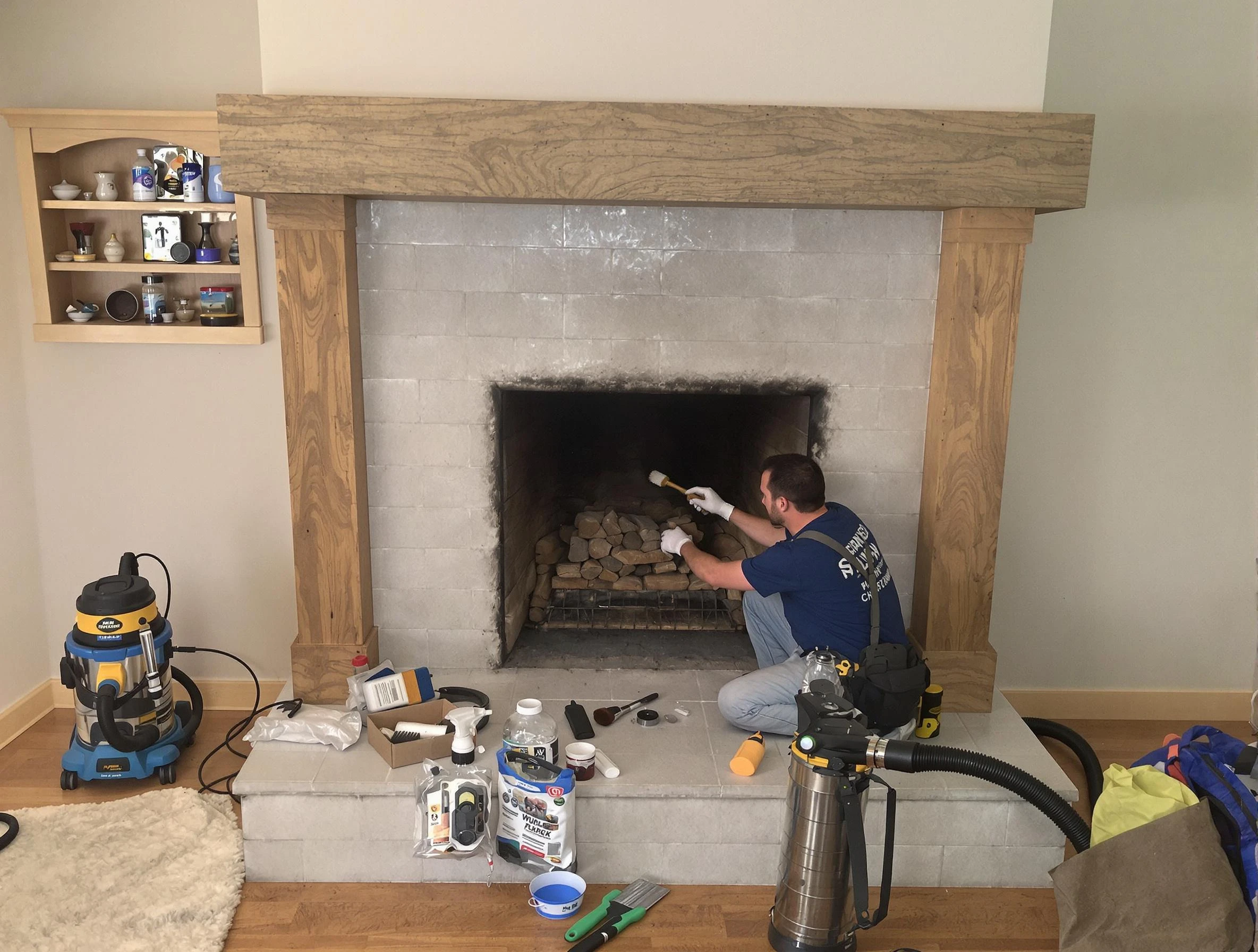 Detailed creosote removal process by Mead Chimney Sweep in Mead, CO